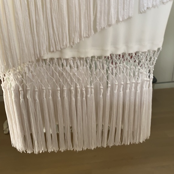 Opening Ceremony Off White Fringe top Medium - Picture 4 of 7